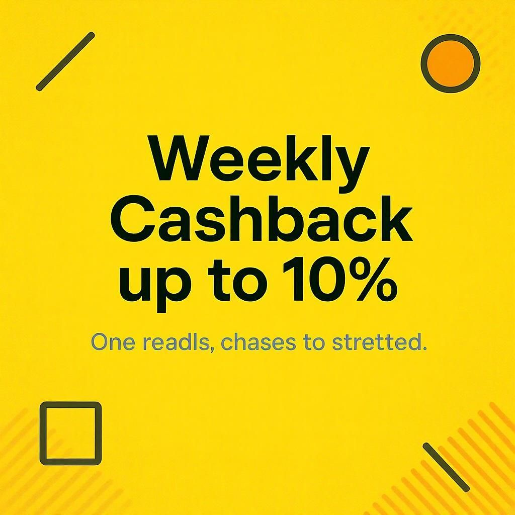 Weekly Cashback up to 10%
